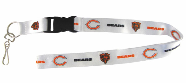 Chicago Bears Lanyard - Breakaway with Key Ring - Retro Style