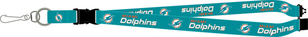 Miami Dolphins Lanyard Breakaway with Key Ring Style