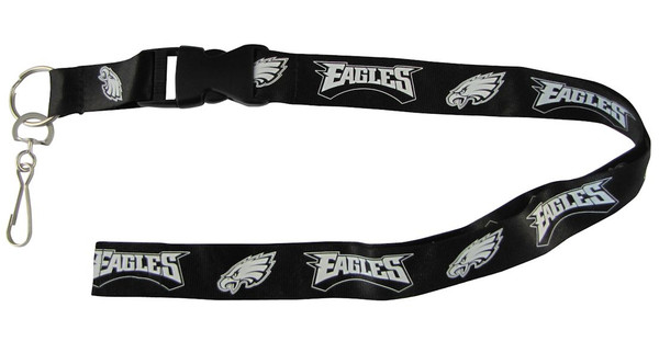 Philadelphia Eagles Lanyard - Breakaway with Key Ring - Blackout