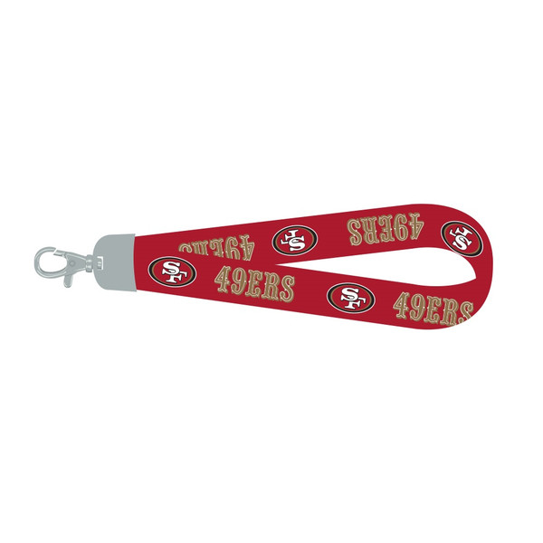 San Francisco 49ers Lanyard Wristlet Style Red