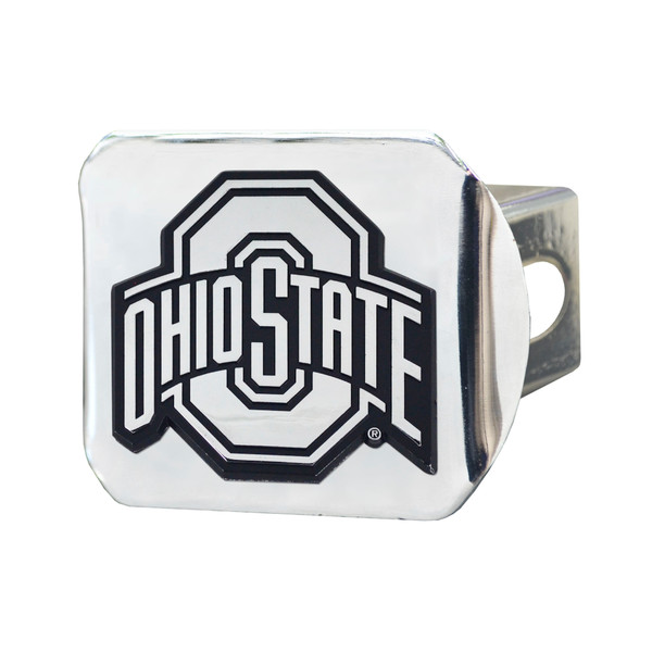 Ohio State University - Ohio State Buckeyes Hitch Cover - Chrome Ohio State Primary Logo Chrome