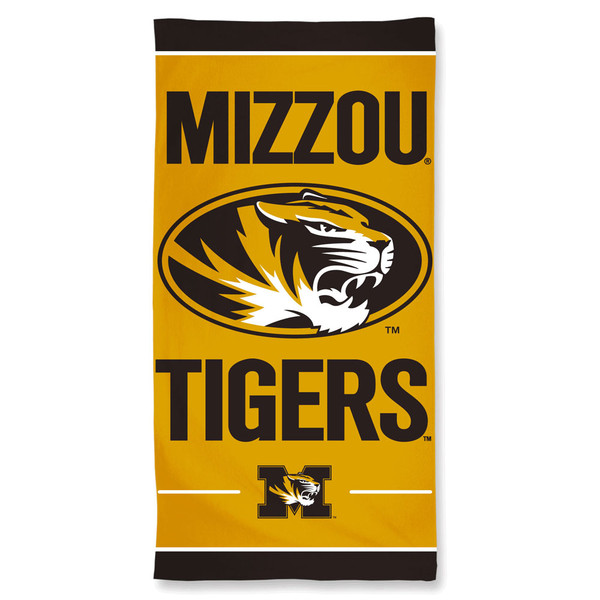 Missouri Tigers Towel 30x60 Beach Style