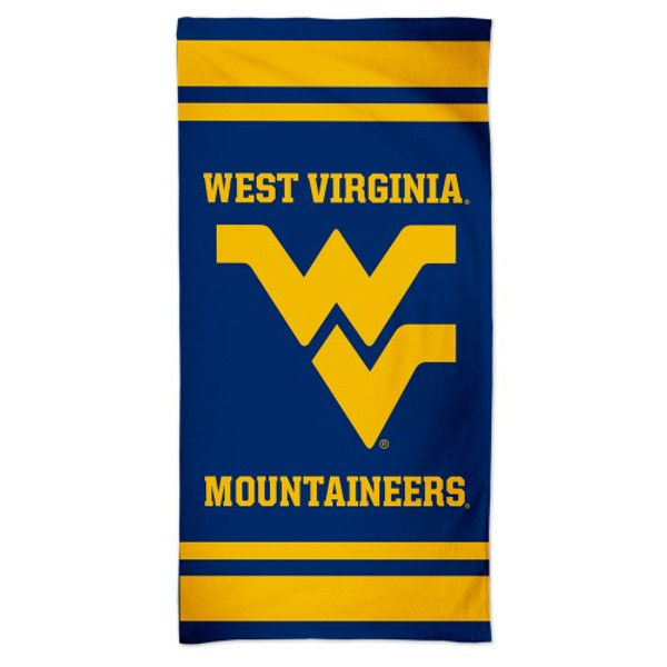 West Virginia Mountaineers Towel 30x60 Beach Style