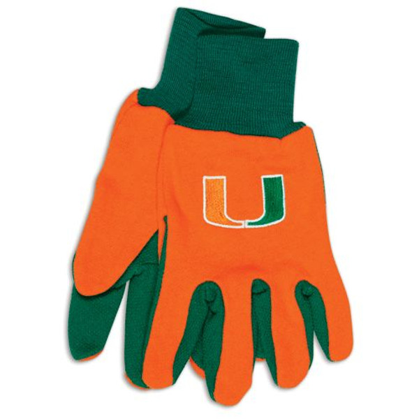 Miami Hurricanes Two Tone Gloves - Adult