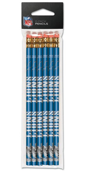 Detroit Lions Pencil 6 Pack