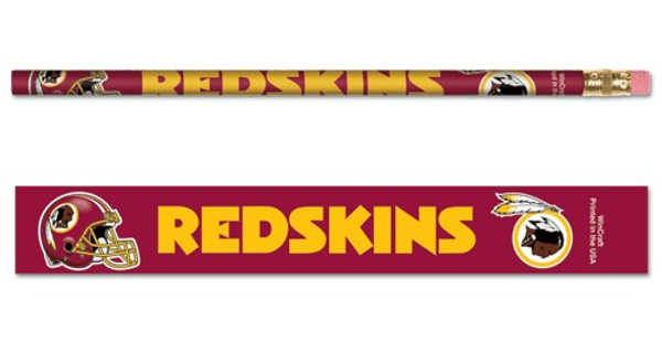 Washington Redskins Pencil 6 Pack
