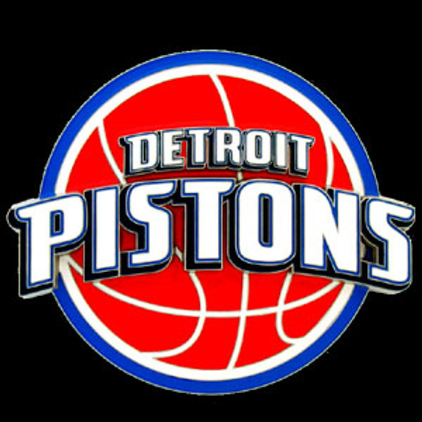 Large Logo-Only NBA Trailer Hitch Cover - Detroit Pistons