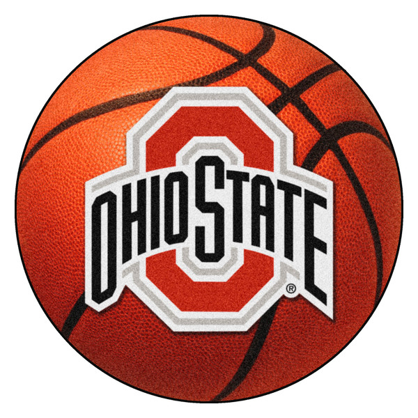 Ohio State University - Ohio State Buckeyes Basketball Mat Ohio State Primary Logo Orange