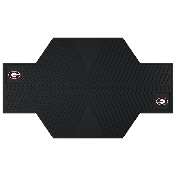 University of Georgia - Georgia Bulldogs Motorcycle Mat G Primary Logo Black