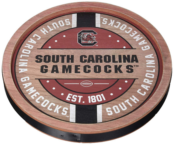 South Carolina Gamecocks Sign Wood Barrel Design