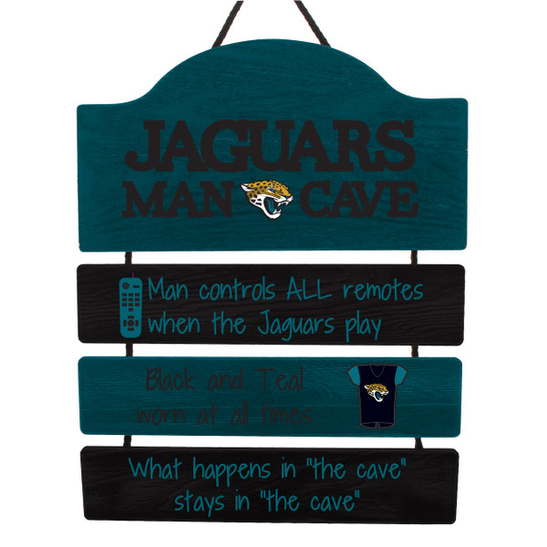 Jacksonville Jaguars Man Cave Design Wood Sign