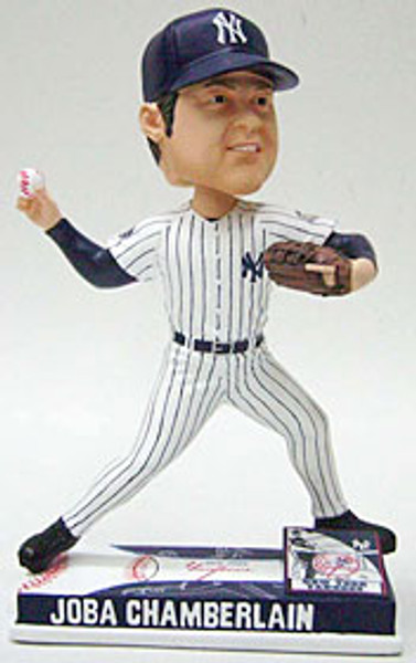 New York Yankees Joba Chamberlain Forever Collectibles On Field Bobblehead
