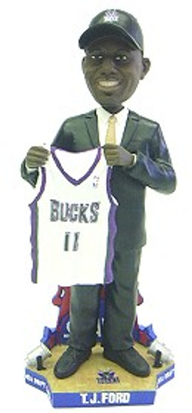 Milwaukee Bucks T.J. Ford Draft Pick Forever Collectibles Bobblehead