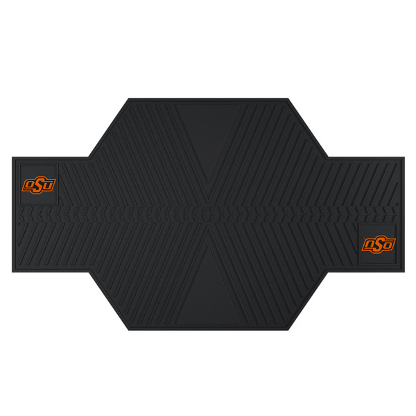 Oklahoma State University - Oklahoma State Cowboys Motorcycle Mat OSU Primary Logo Black