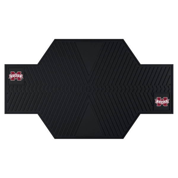 Mississippi State University - Mississippi State Bulldogs Motorcycle Mat M State Primary Logo Black