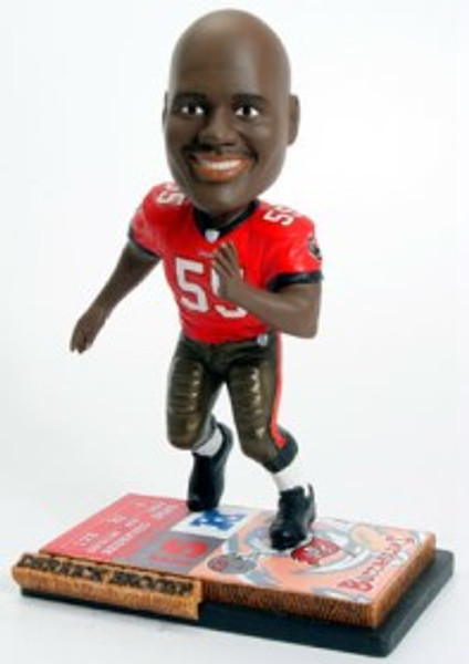 Tampa Bay Buccaneers Derrick Brooks Ticket Base Forever Collectibles Bobblehead