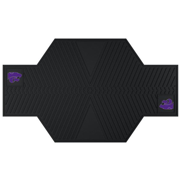 Kansas State University - Kansas State Wildcats Motorcycle Mat Powercat Primary Logo Black