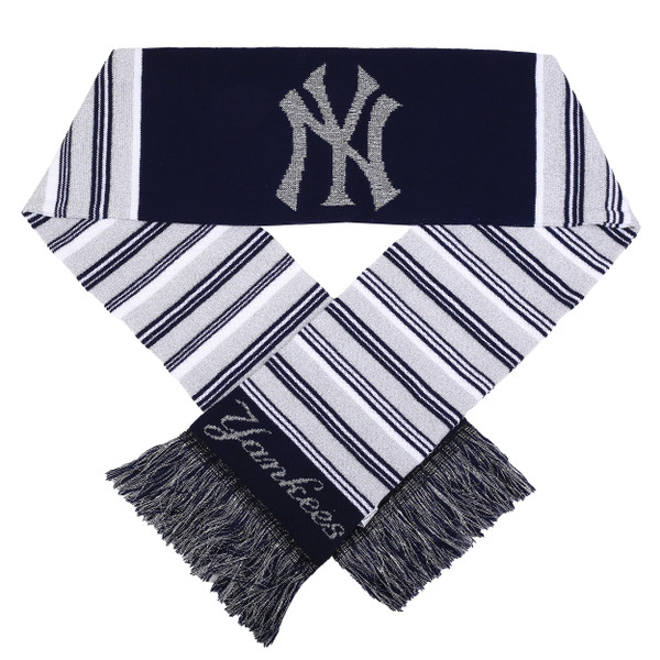 New York Yankees Glitter Stripe Scarf