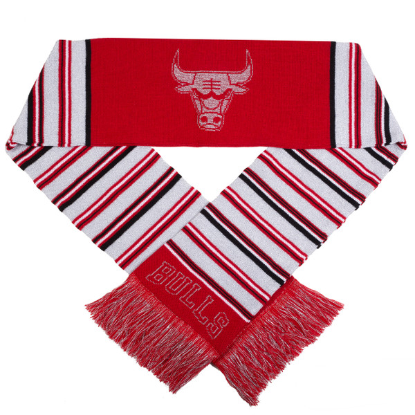 Chicago Bulls Glitter Stripe Scarf