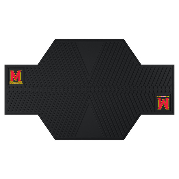 University of Maryland - Maryland Terrapins Motorcycle Mat M Primary Logo Black