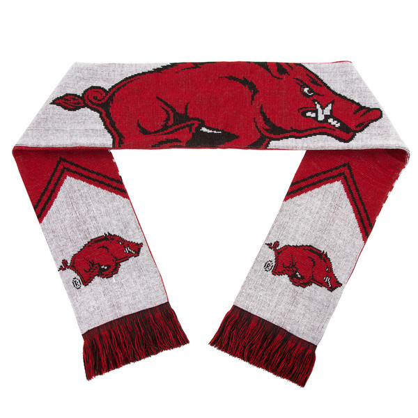 Arkansas Razorbacks Scarf - Reversible Stripe - 2016