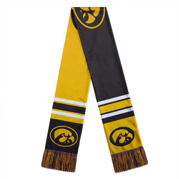 Iowa Hawkeyes Scarf Colorblock Big Logo Design