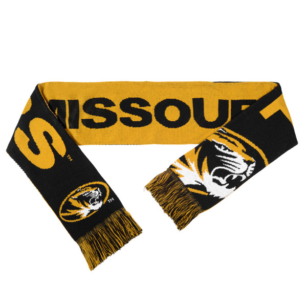 Missouri Tigers Split Logo Reverse Scarf - 2015