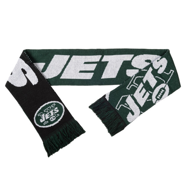 New York Jets Split Logo Reverse Scarf