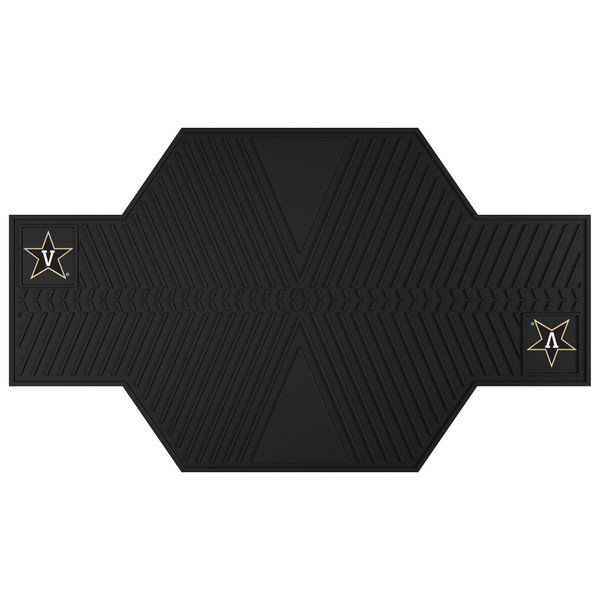 Vanderbilt University - Vanderbilt Commodores Motorcycle Mat V Star Primary Logo Black