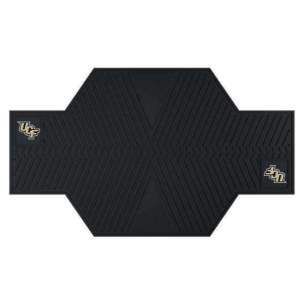 University of Central Florida - Central Florida Knights Motorcycle Mat UCF Primary Logo Black