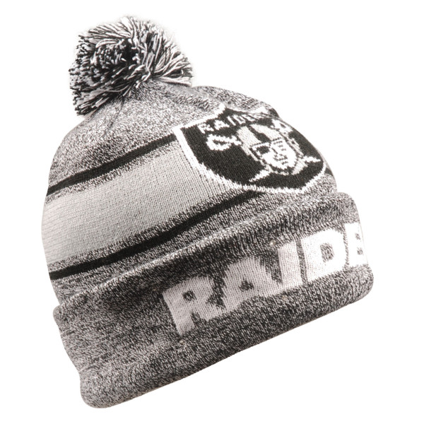 Las Vegas Raiders Beanie Gray Stripe Light Up