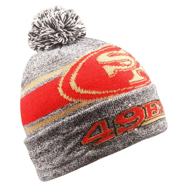 San Francisco 49ers Beanie Gray Stripe Light Up