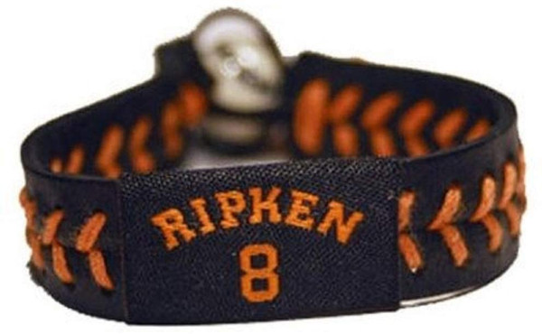 Baltimore Orioles Bracelet Team Color Baseball Cal Ripken Jr