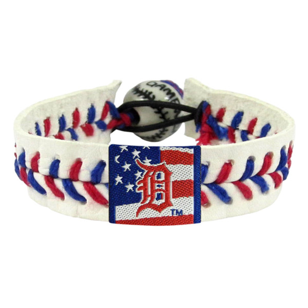 Detroit Tigers Bracelet Baseball Stars and Stripes