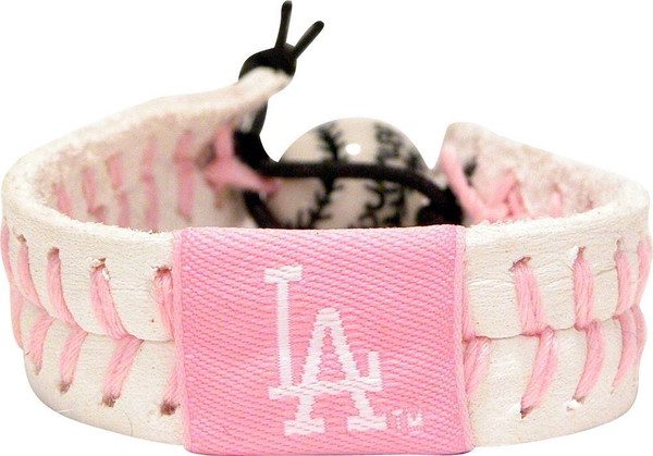 Los Angeles Dodgers Bracelet Baseball Pink