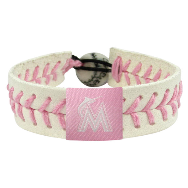 Miami Marlins Bracelet Baseball Pink