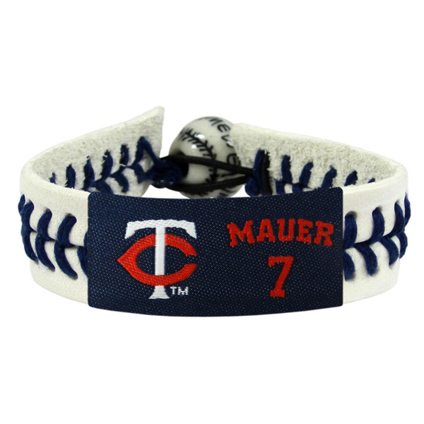 Minnesota Twins Bracelet Genuine Baseball Joe Mauer