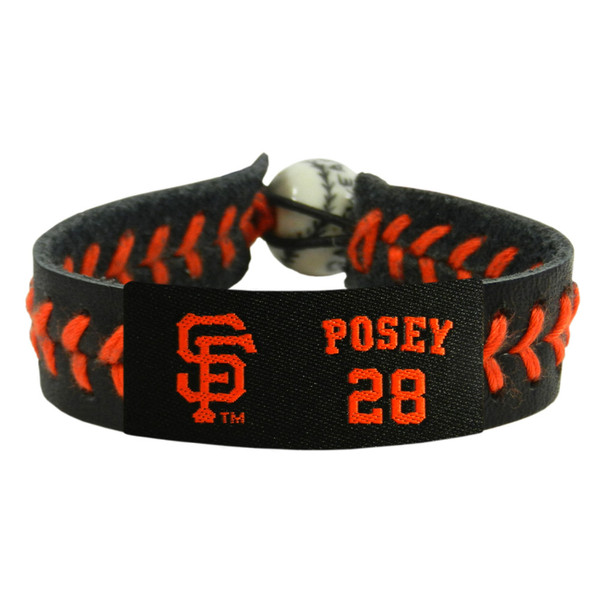 San Francisco Giants Bracelet Team Color Baseball Buster Posey