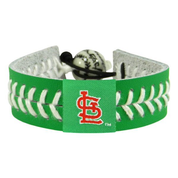 St. Louis Cardinals Bracelet Baseball St. Patrick's Day