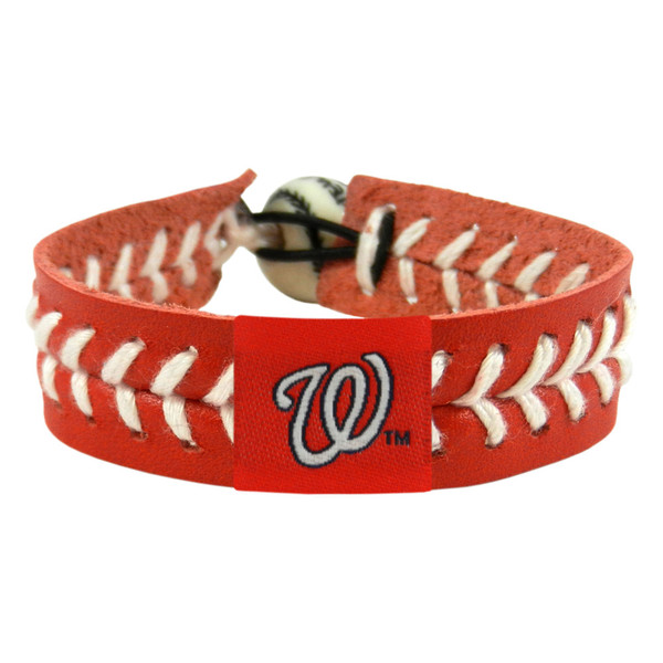 Washington Nationals Bracelet Team Color Baseball