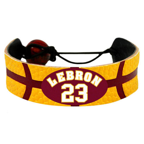 Cleveland Cavaliers LeBron James Team Color NBA Jersey Bracelet