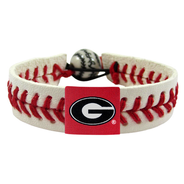 Georgia Bulldogs Power G Logo Classic Baseball Bracelet