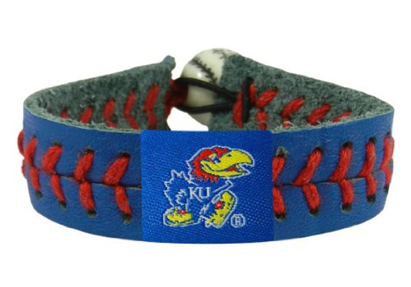 Kansas Jayhawks Team Color Baseball Bracelet -