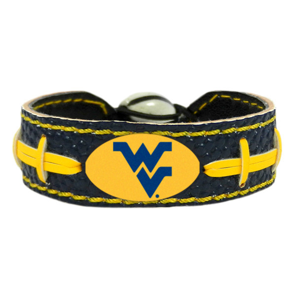 West Virginia Mountaineers Bracelet Team Color Football