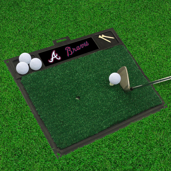 MLB - Atlanta Braves Golf Hitting Mat 20" x 17"