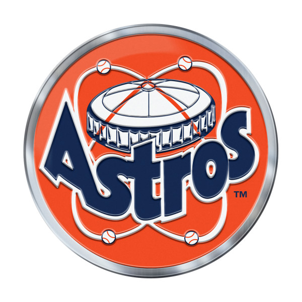 Houston Astros Embossed Color Emblem 2 Retro "Astro Dome" Logo