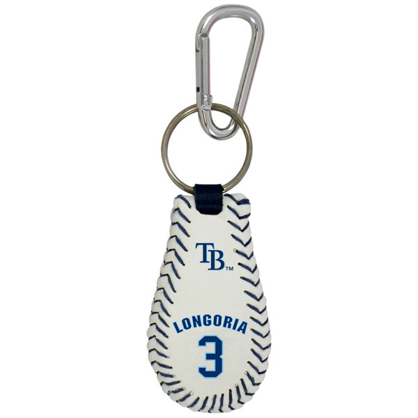 Tampa Bay Rays Keychain Classic Baseball Evan Longoria