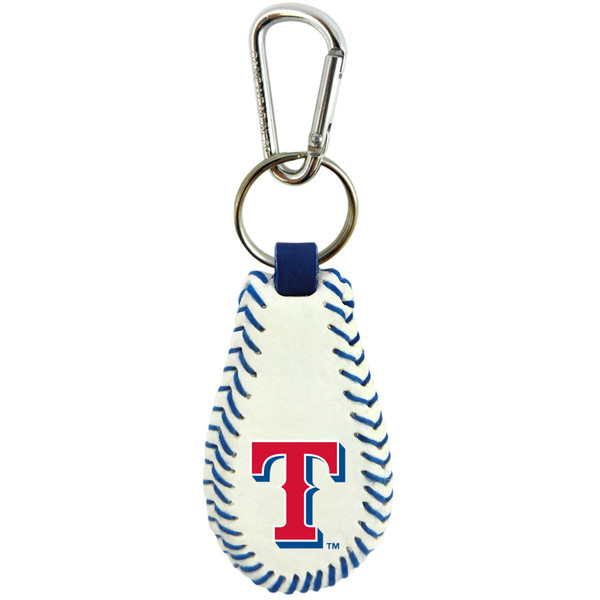 Texas Rangers Baseball Keychain