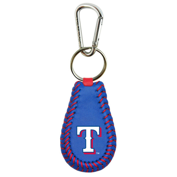 Texas Rangers Keychain Team Color Baseball