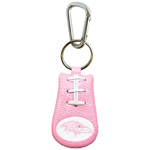 Baltimore Ravens Pink NFL Football Keychain